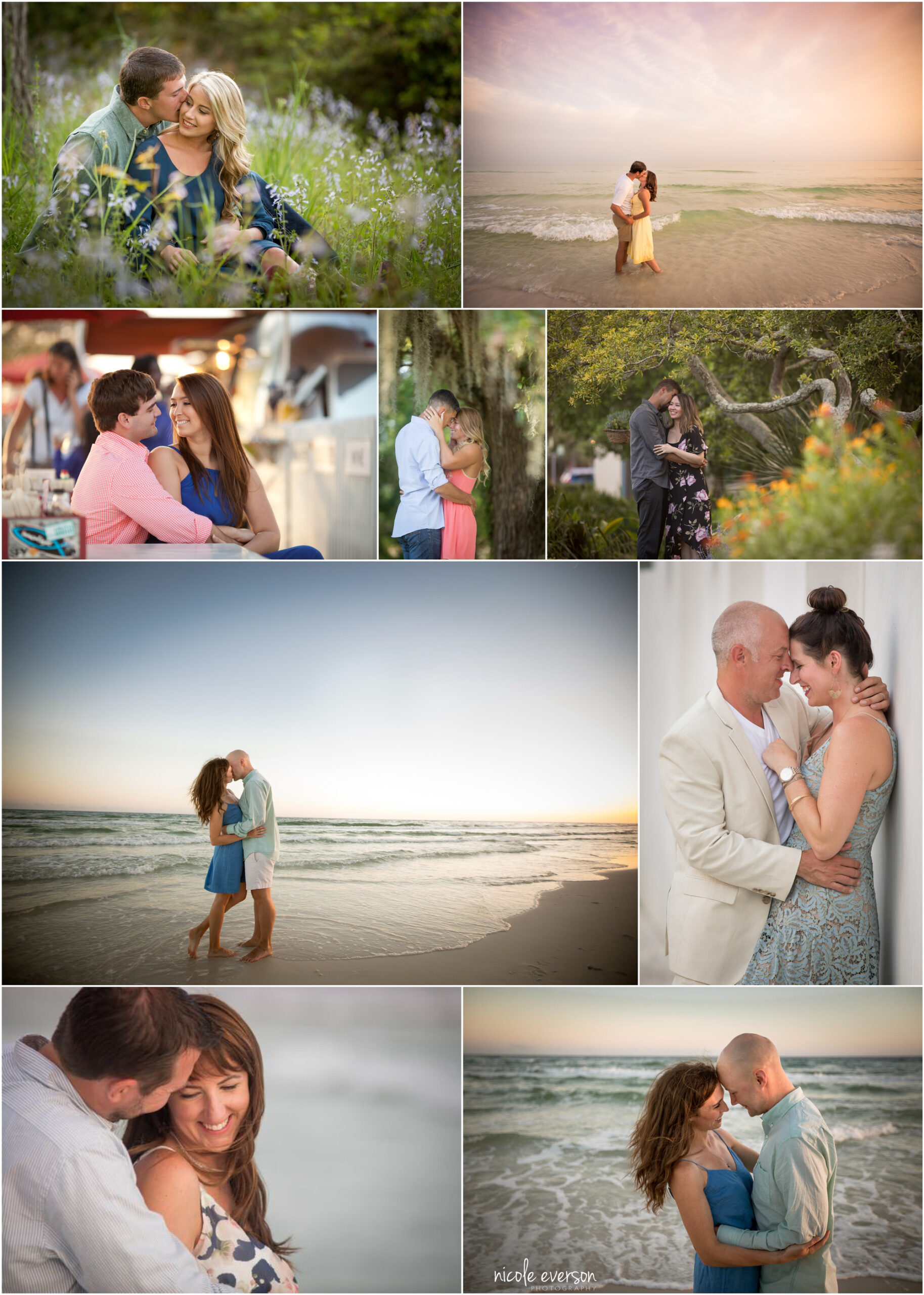 rosemary beach 30a photographer engagement couples photography