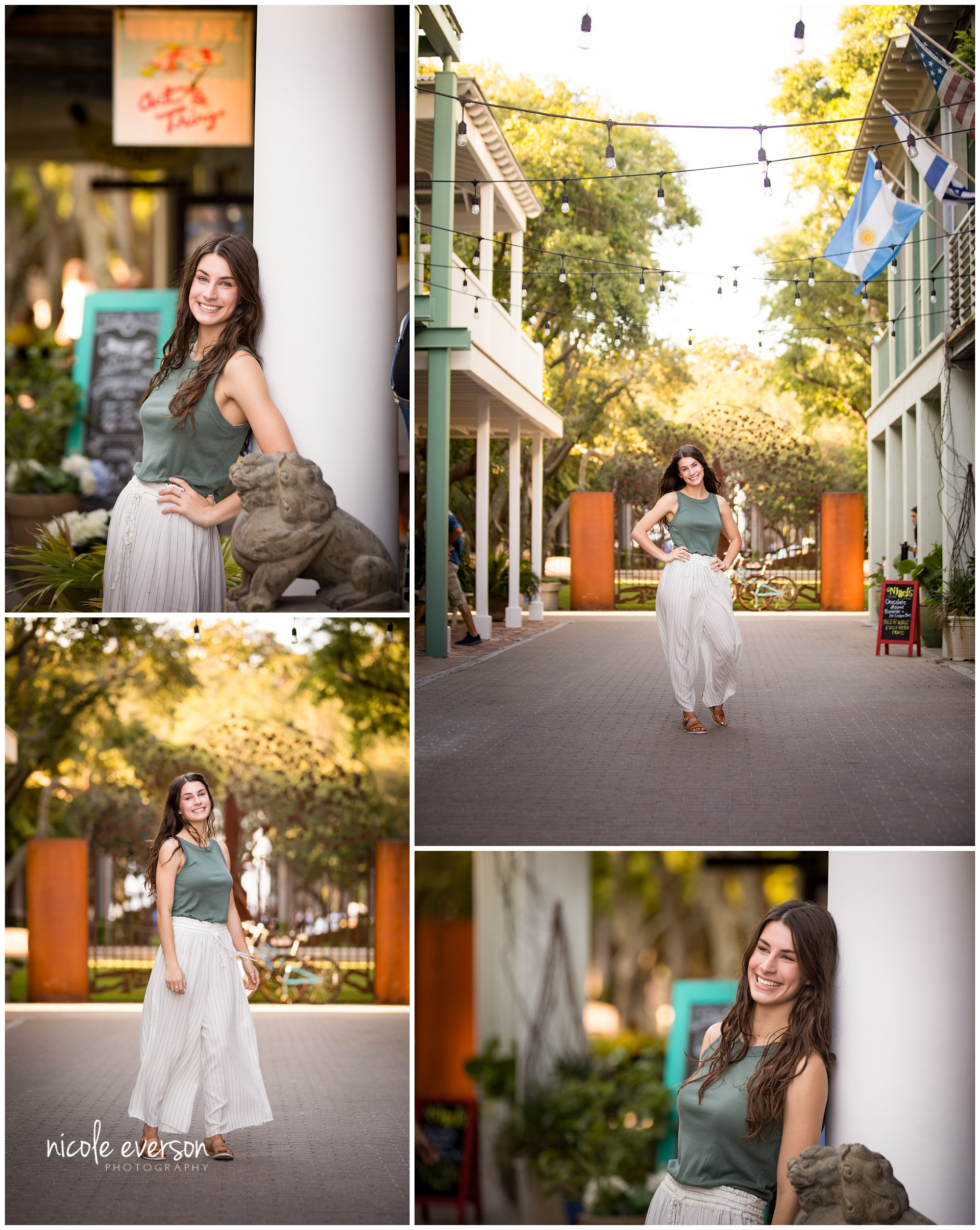 Seaside beach Florida senior portraits