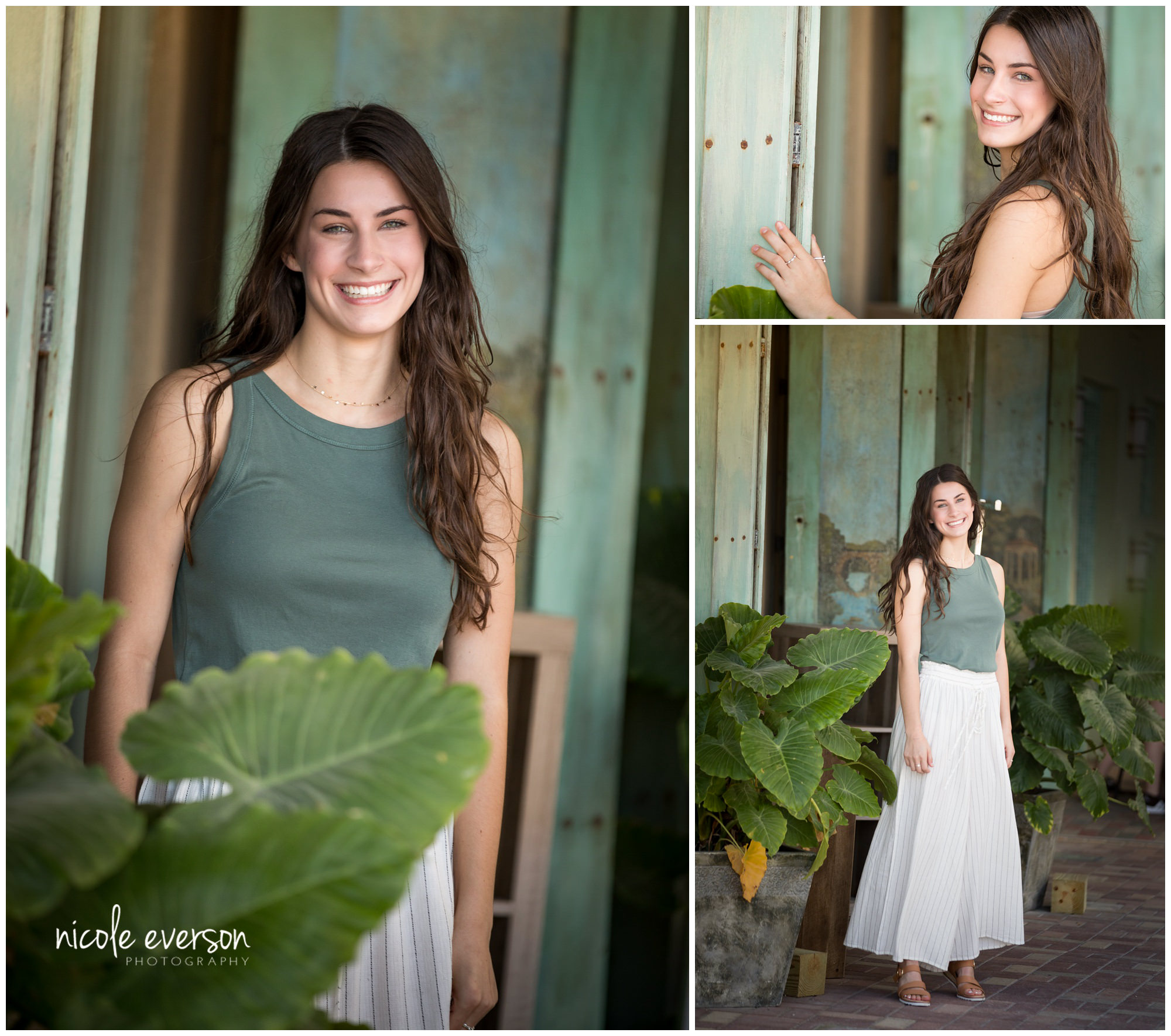 Seaside beach Florida senior portraits