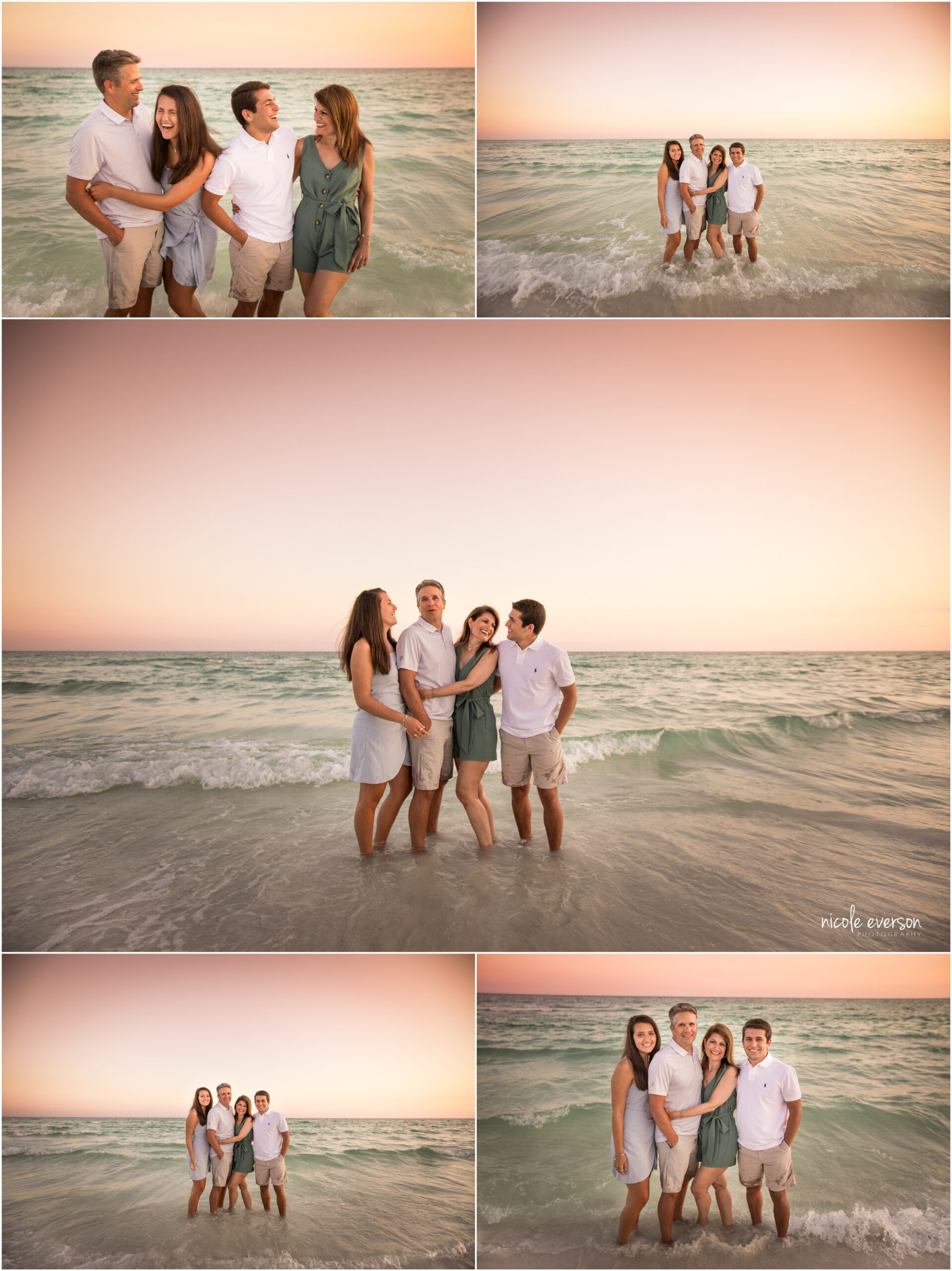 sunset watercolor family photographer