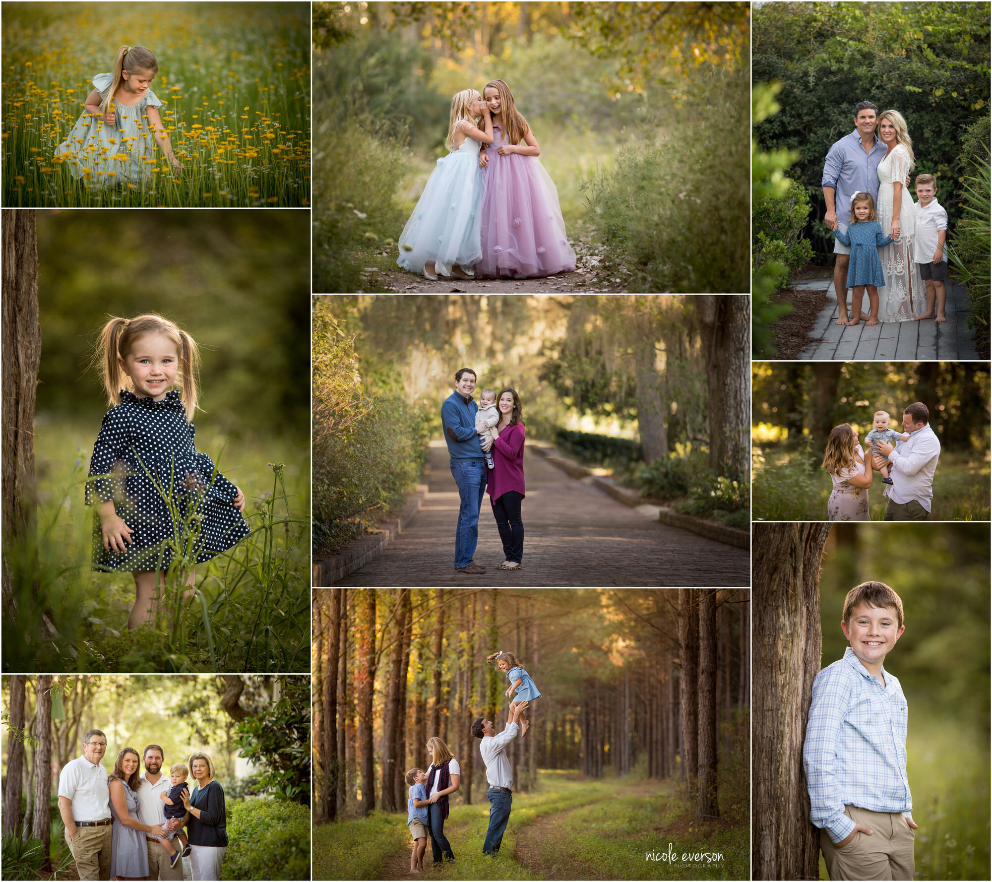 family photos around Tallahassee with family photographer Nicole Everson Photography