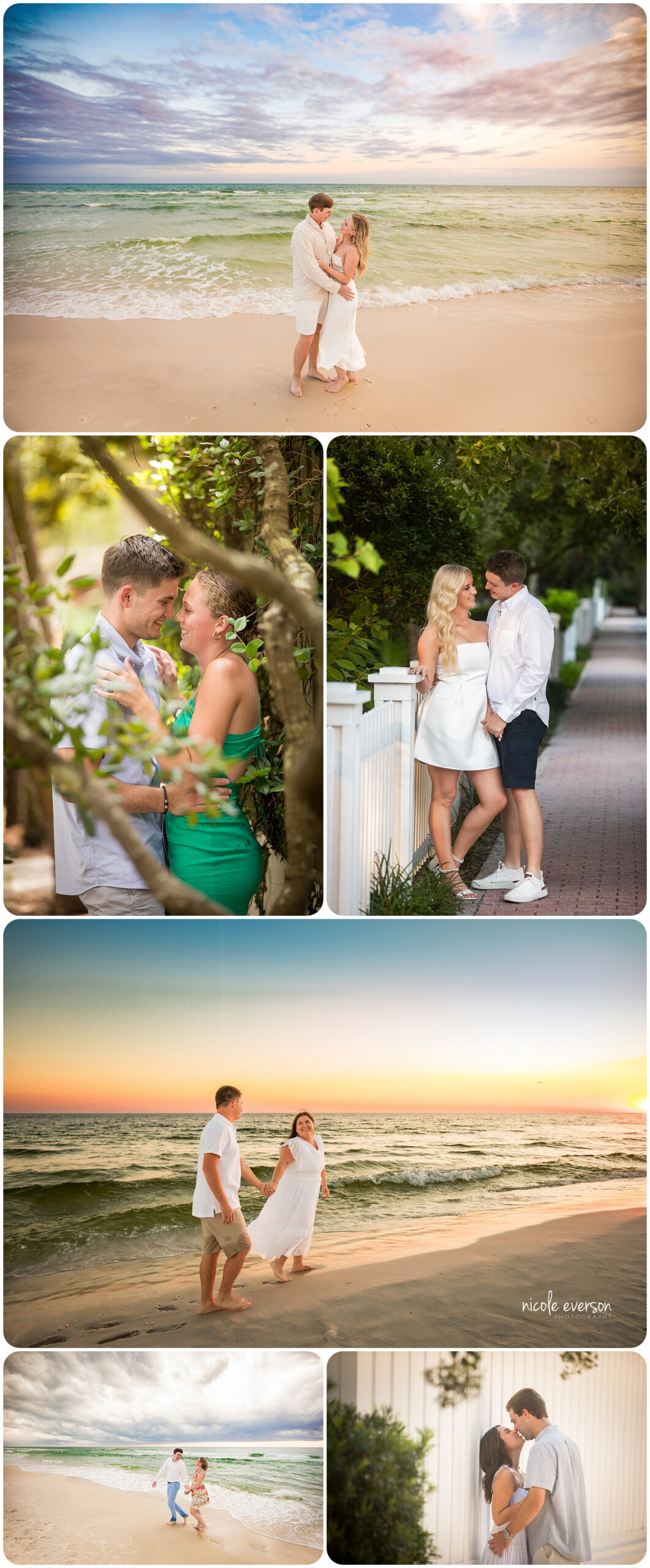 Seaside engagement photographer