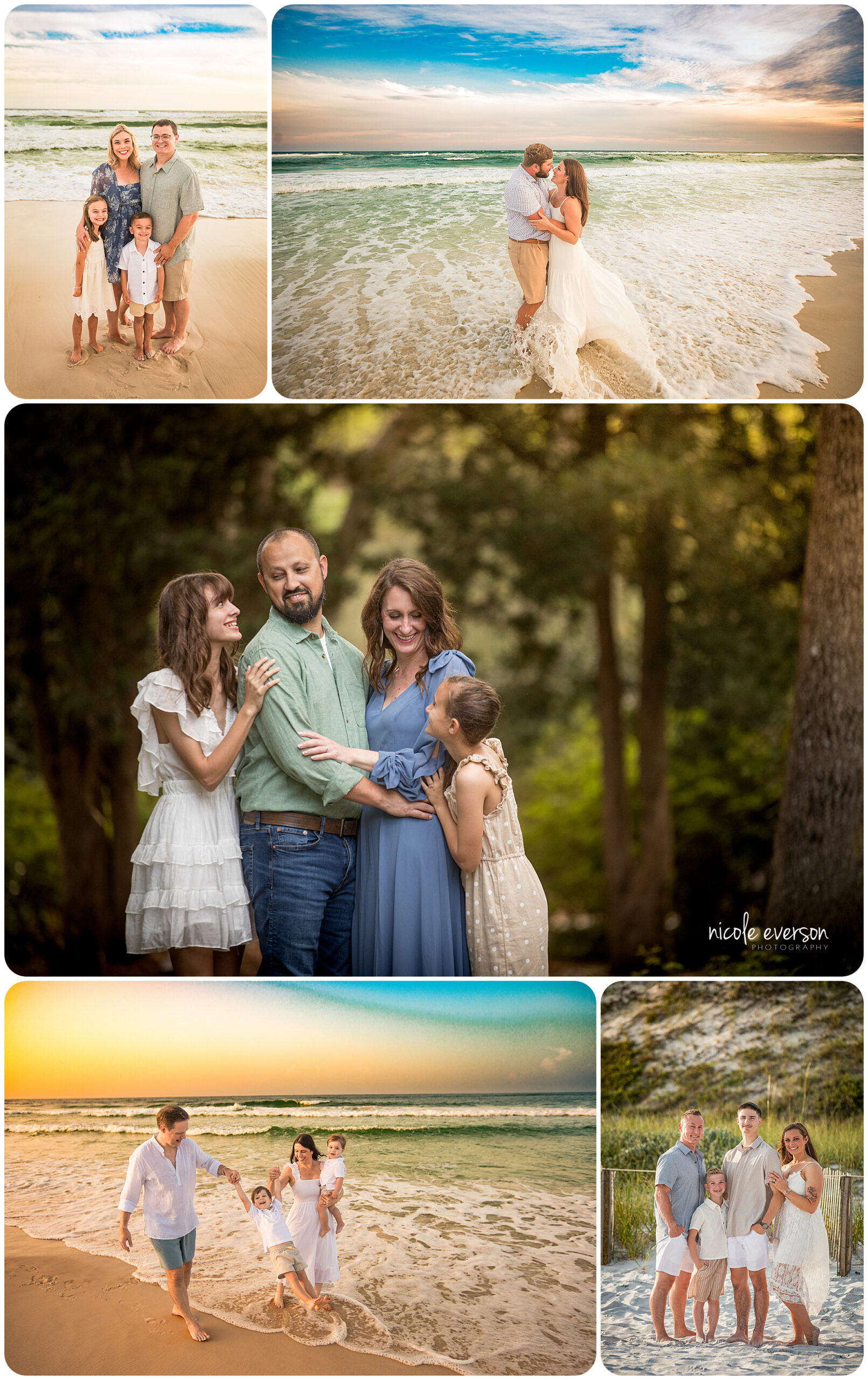 Seaside beach family photographer