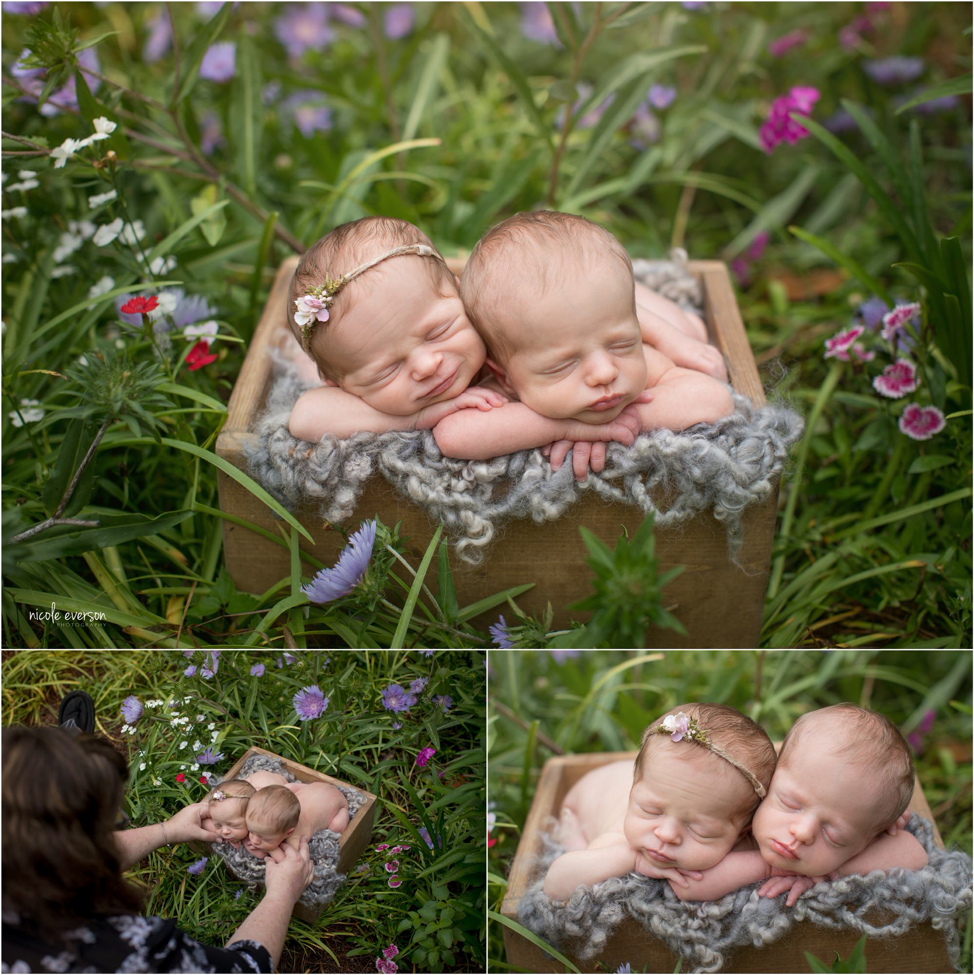 newborn twin photography ideas