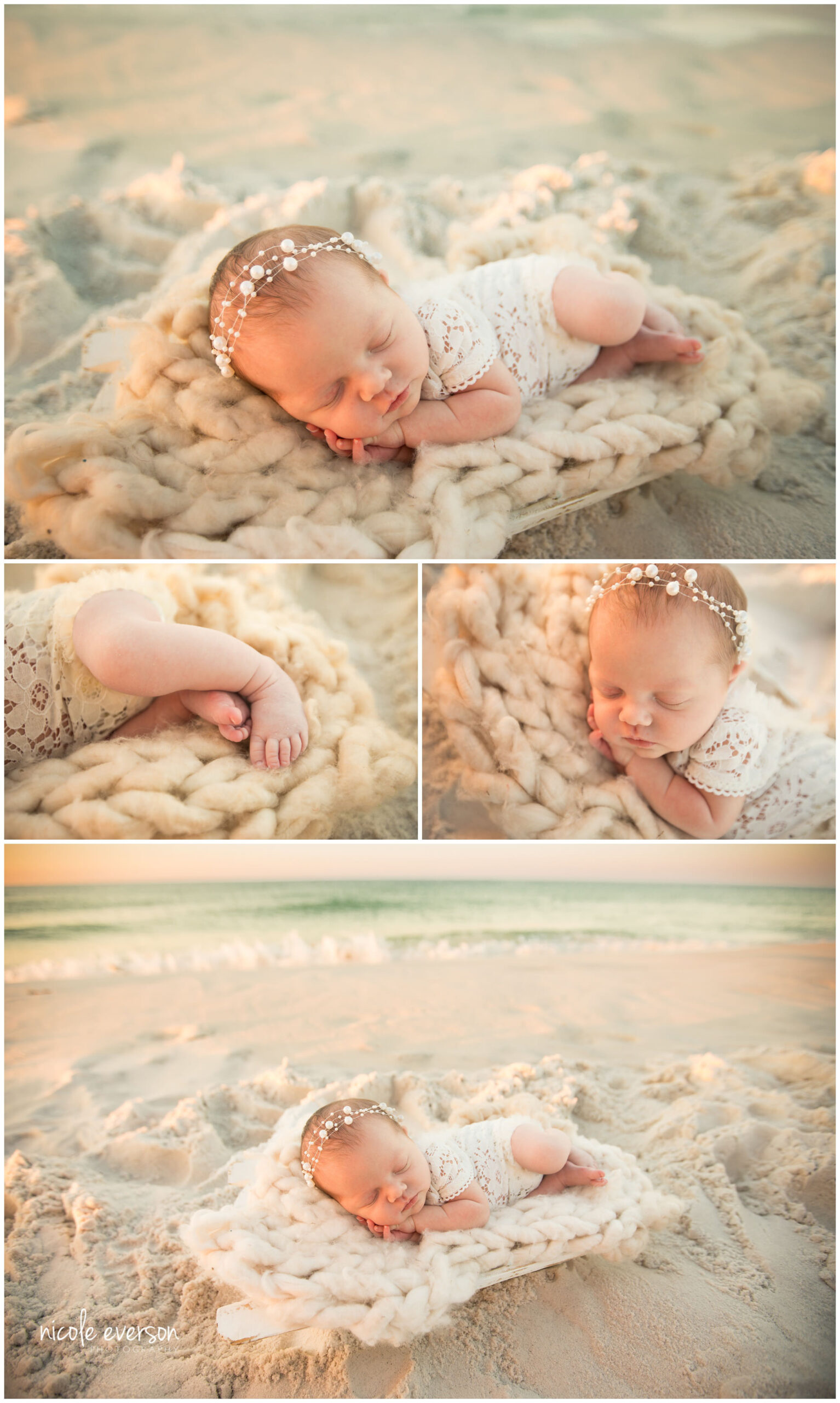 newborn beach pictures