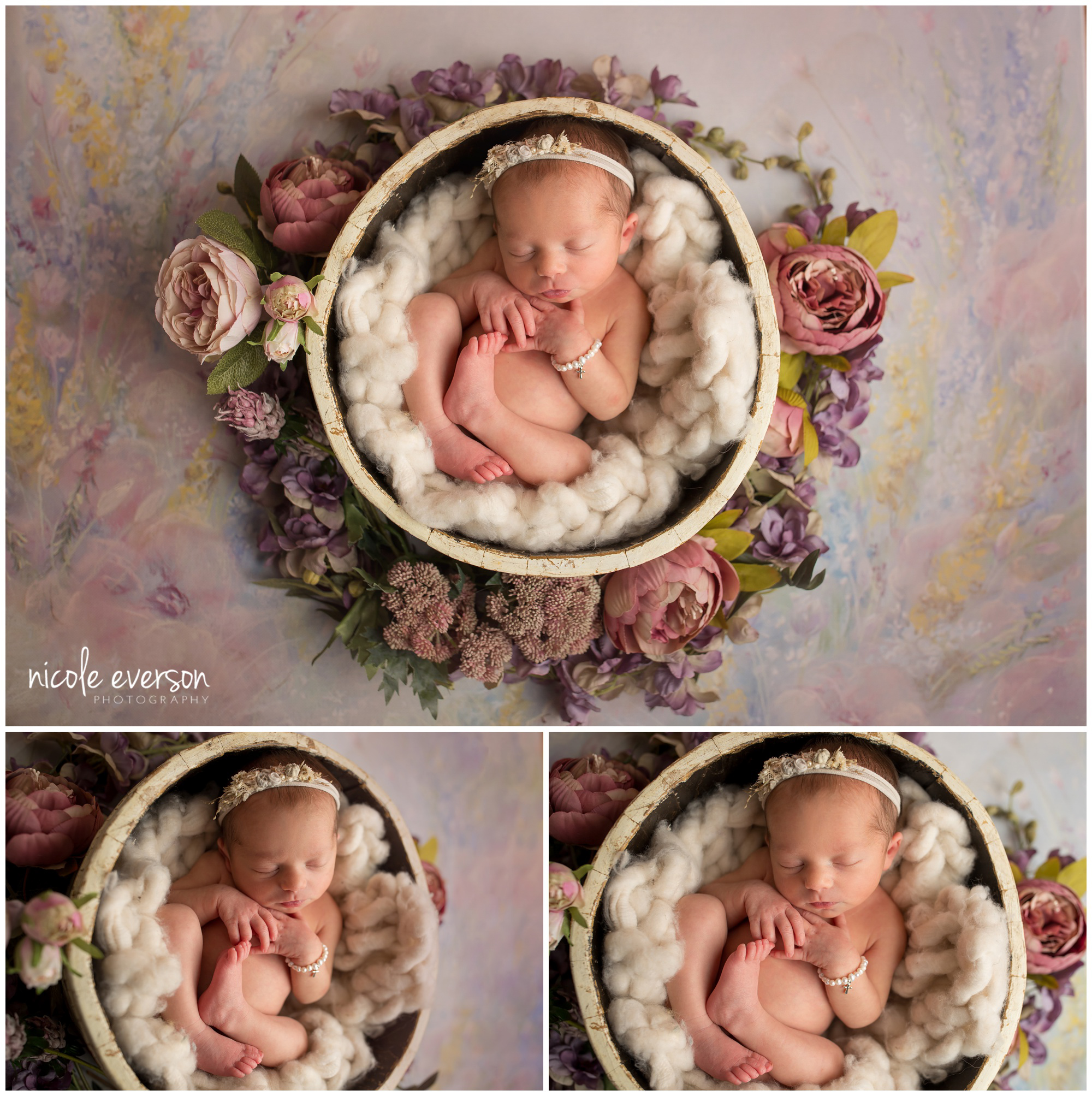 girly newborn photography ideas