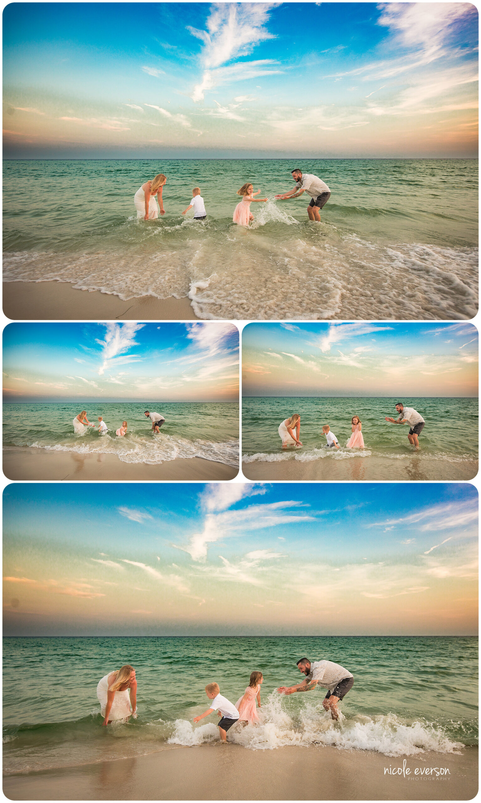 playful beach photography