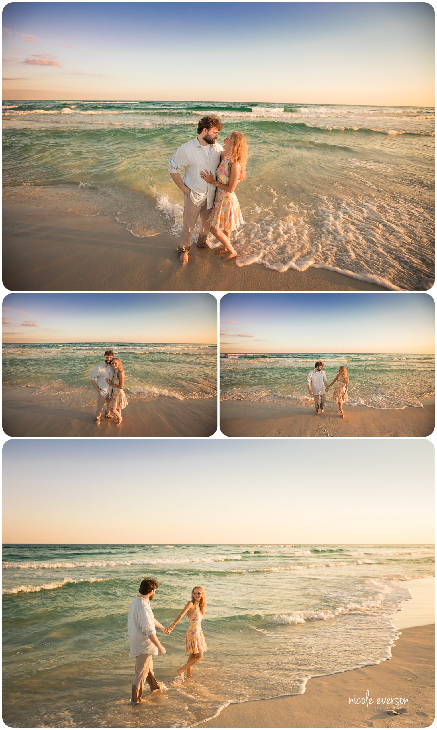 surprise proposal on the beach