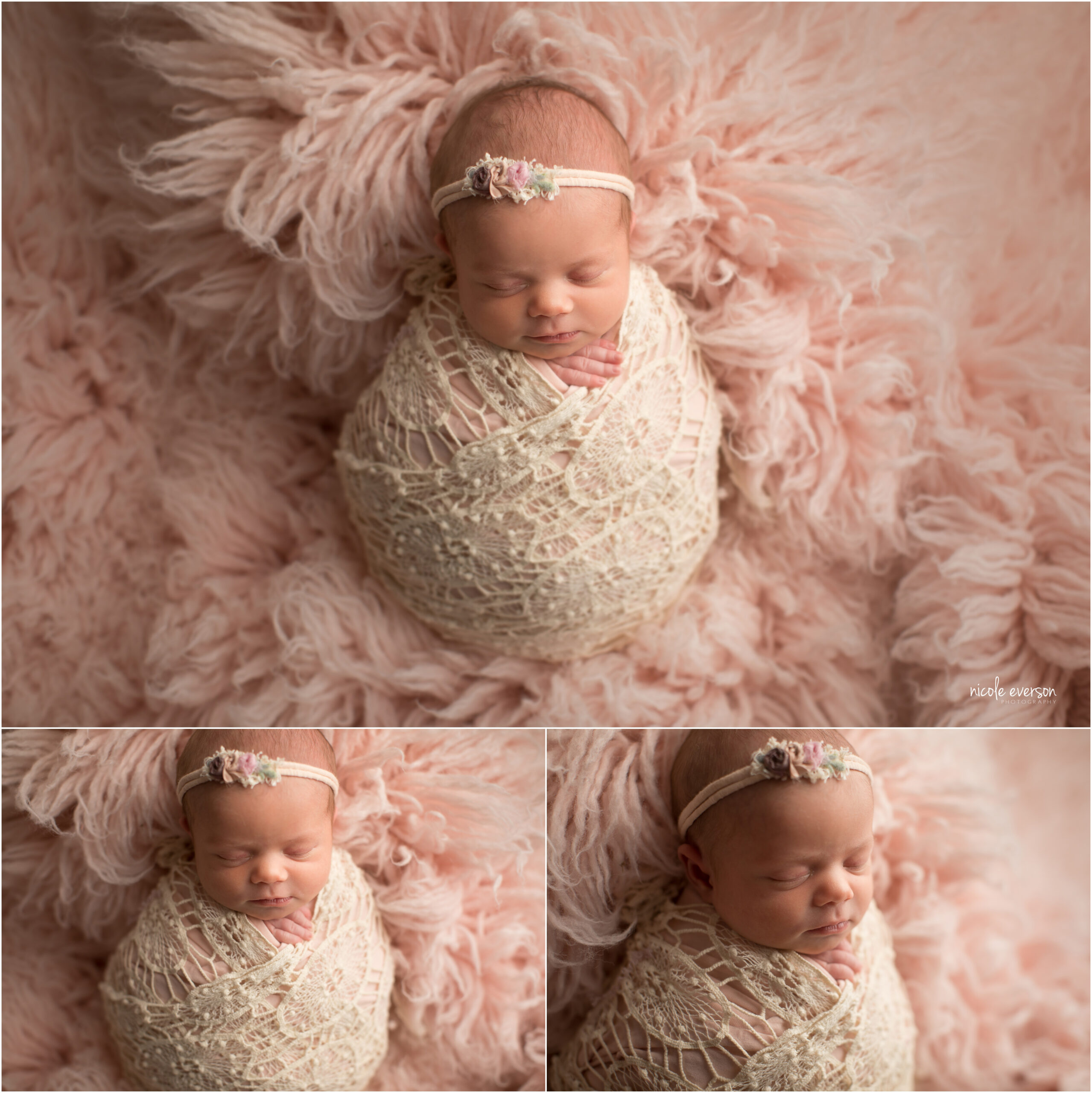 girly pink newborn photography ideas