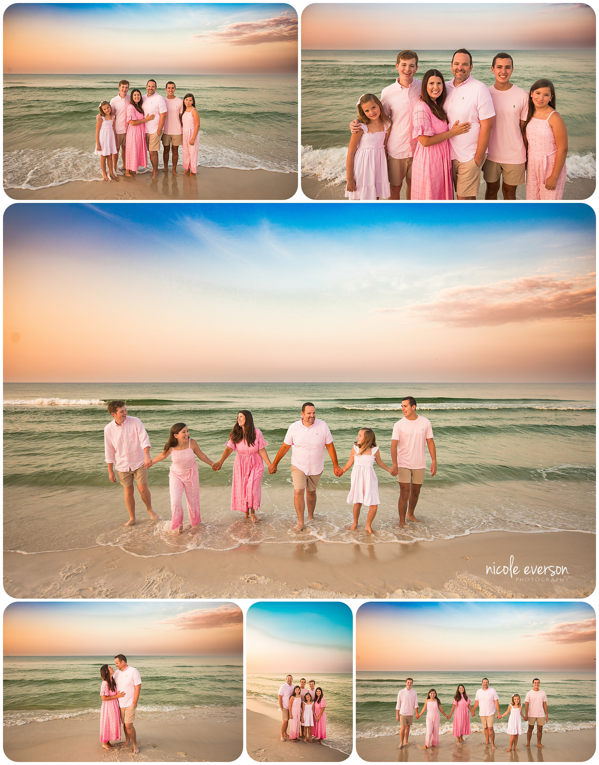 best 30a watercolor beach family photographer