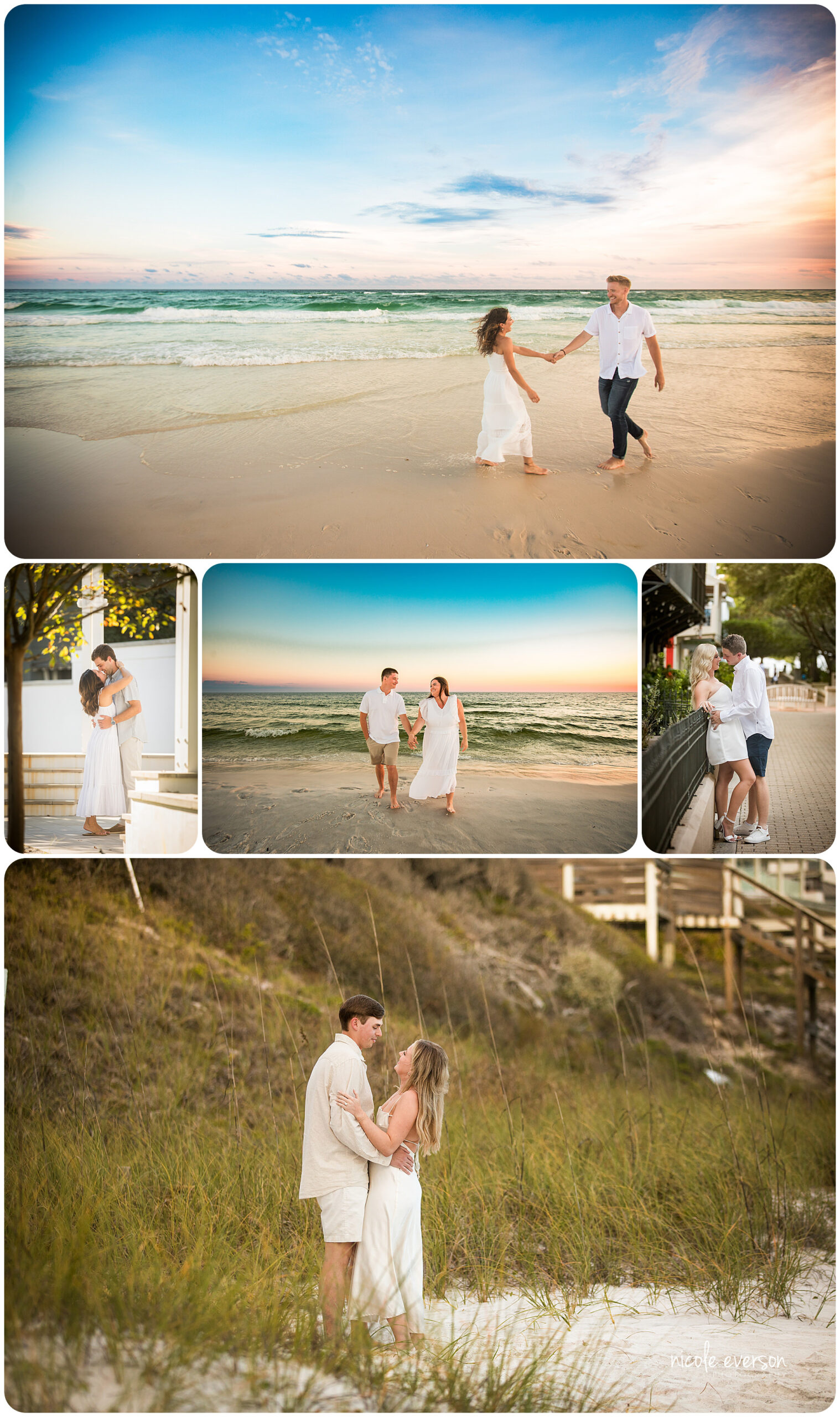 Carillon Beach engagement Photographer