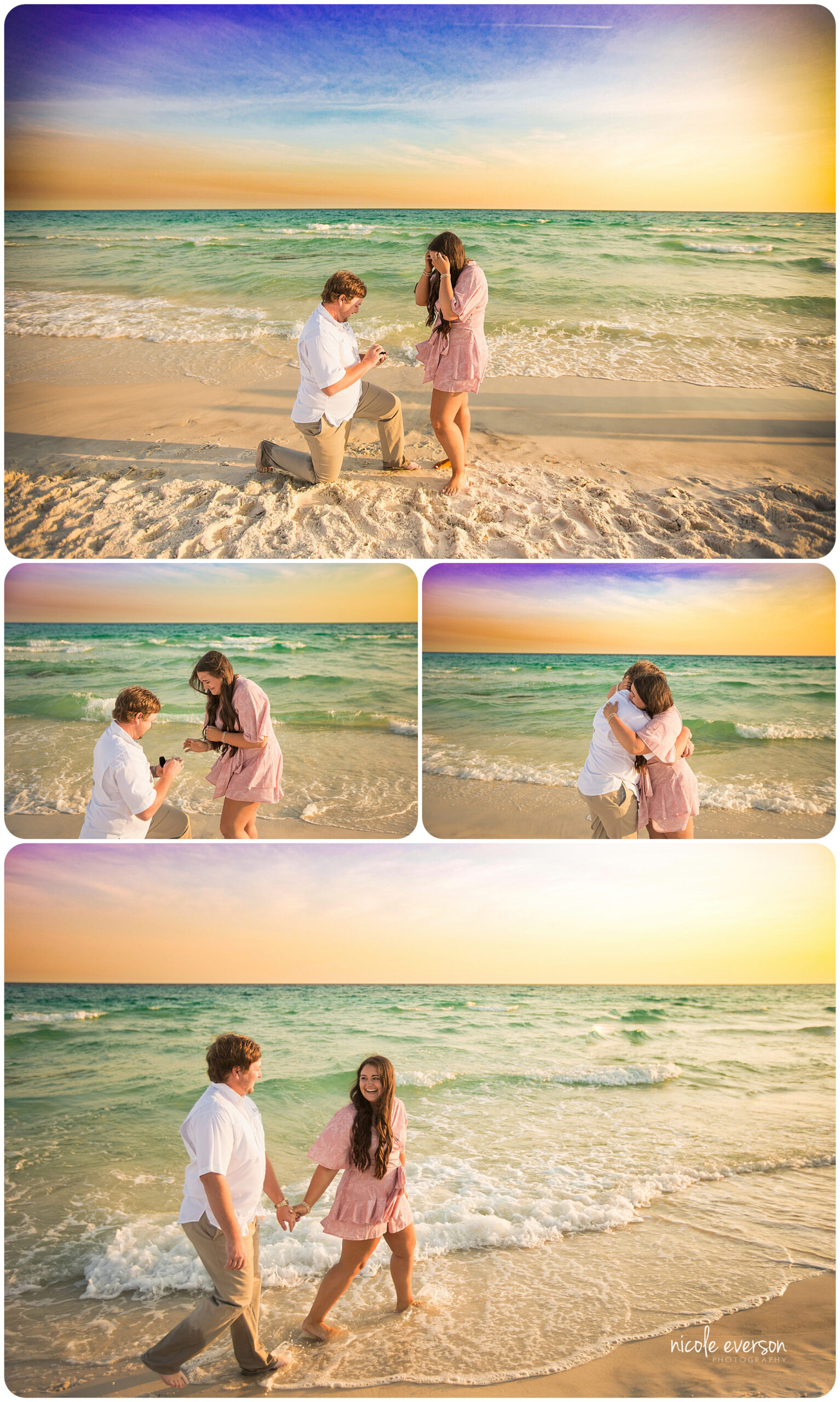 Inlet beach surprise proposal photographer