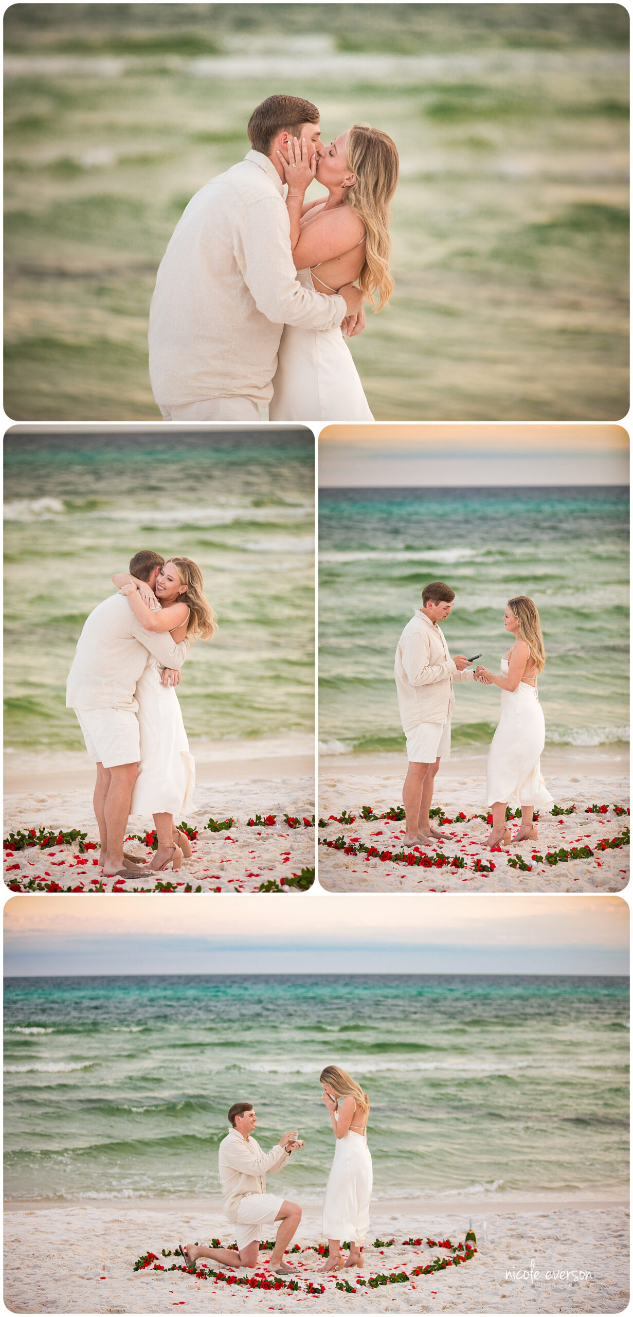 Miramar Beach surprise proposal photographer