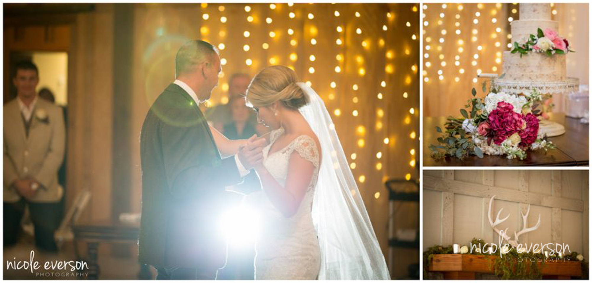 Father of the bride dancing with the bride