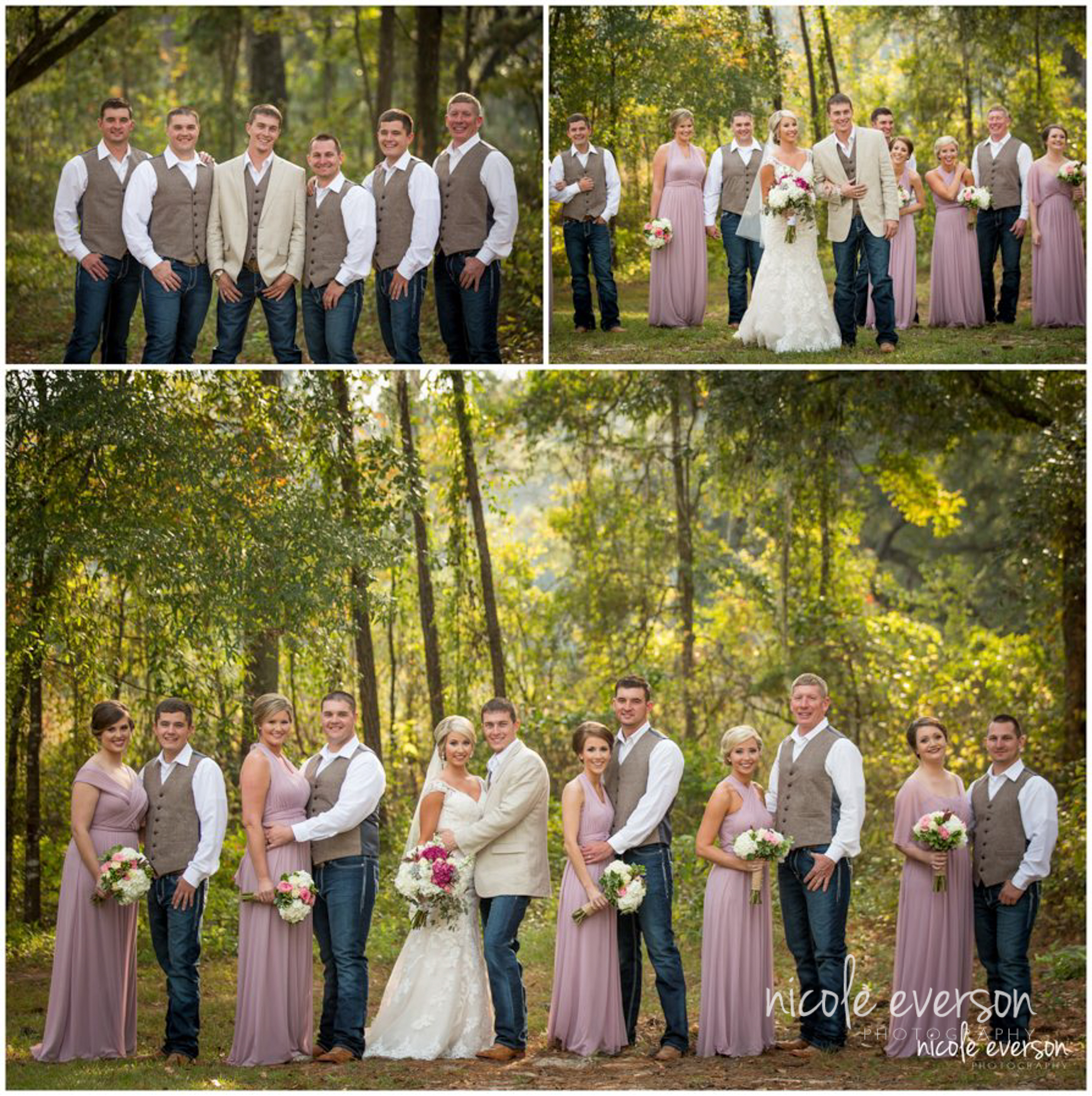 Tallahassee wedding photographer bridal party portraits