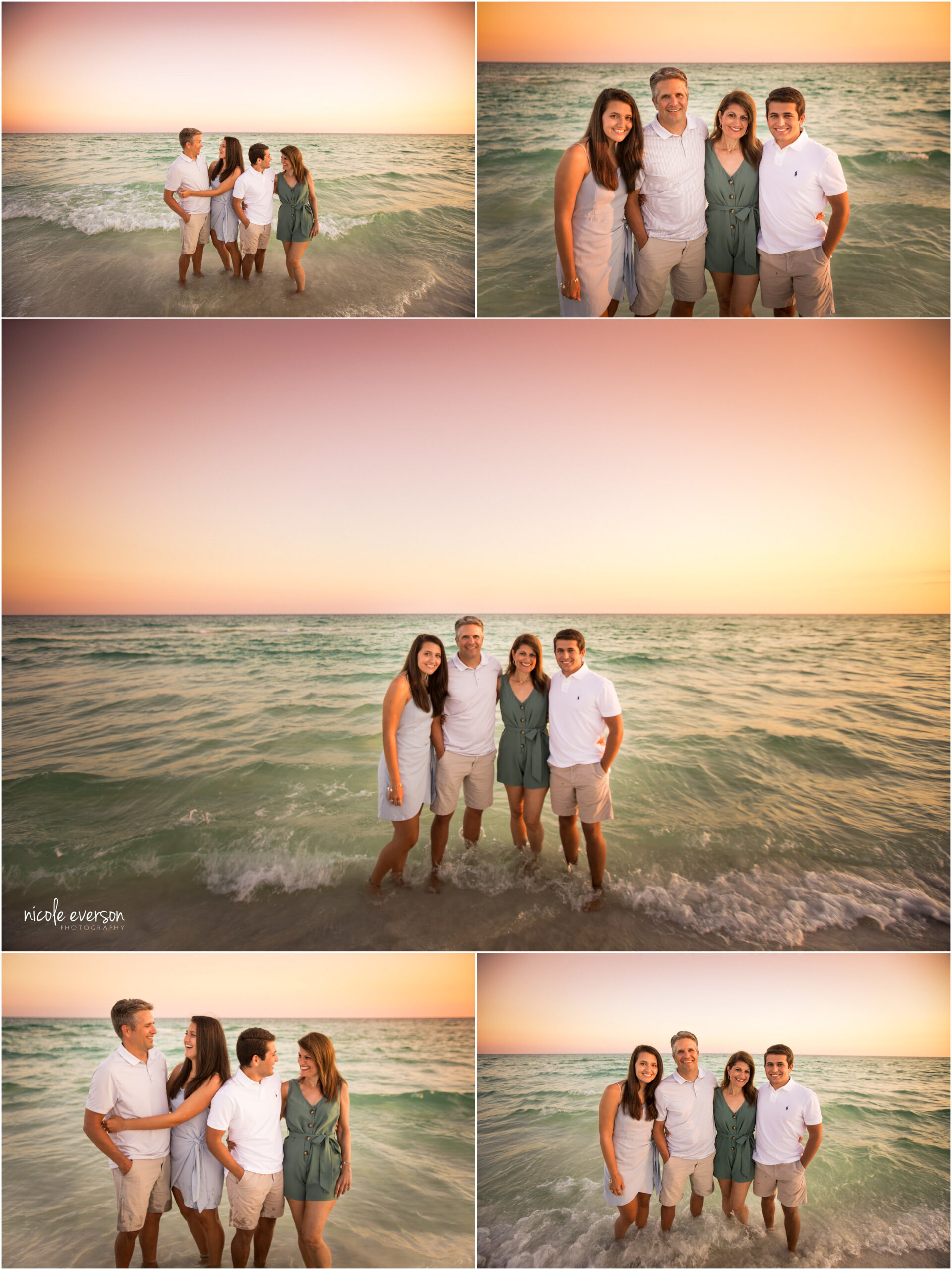 sunset watercolor family photographer