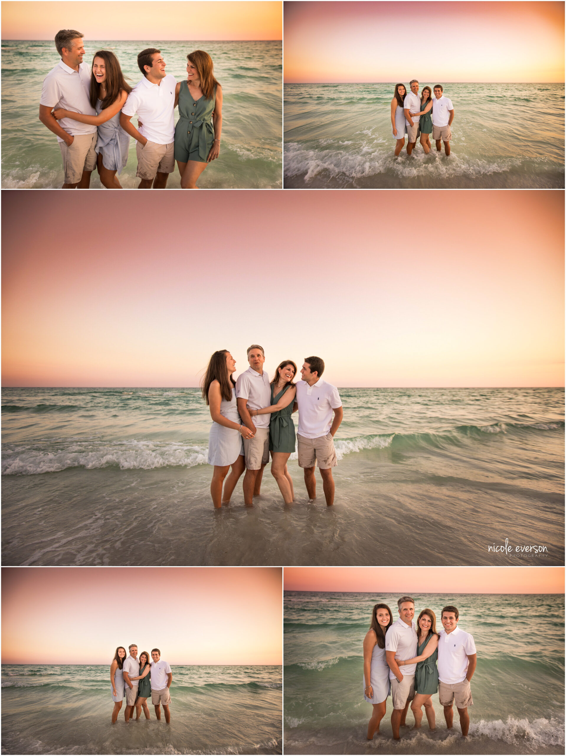 sunset watercolor family photographer