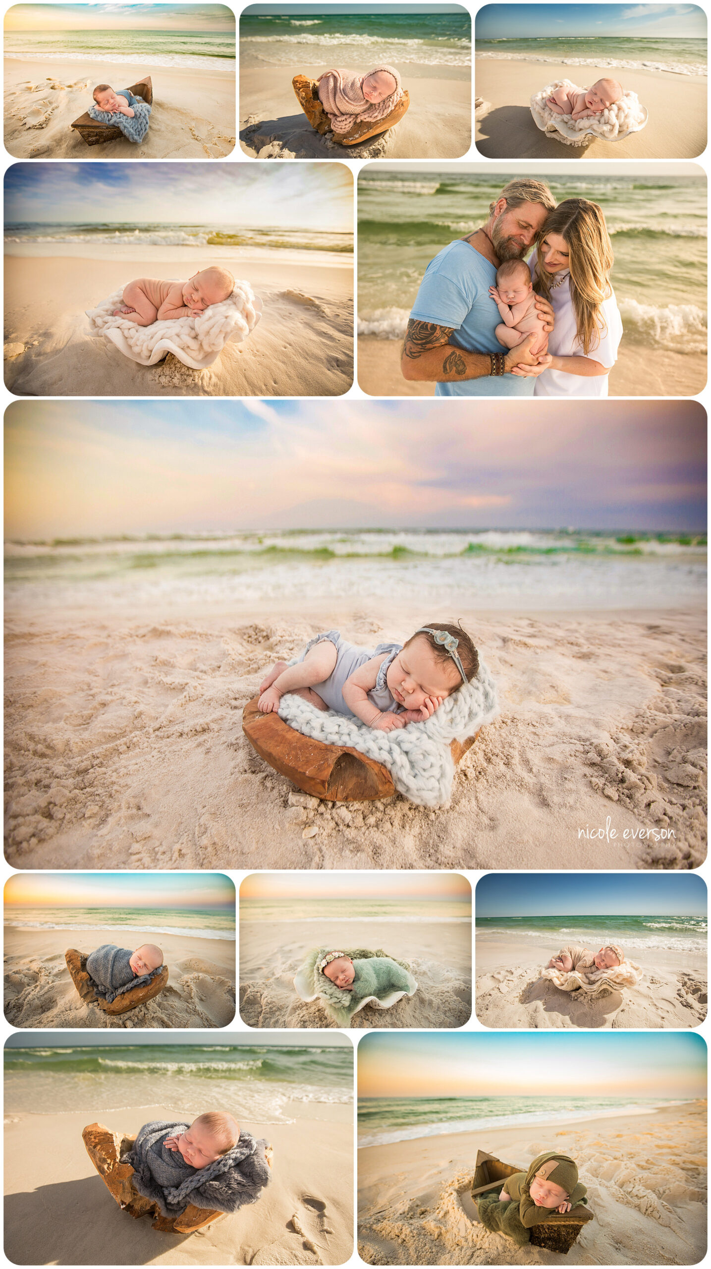 Destin beach newborn photographer