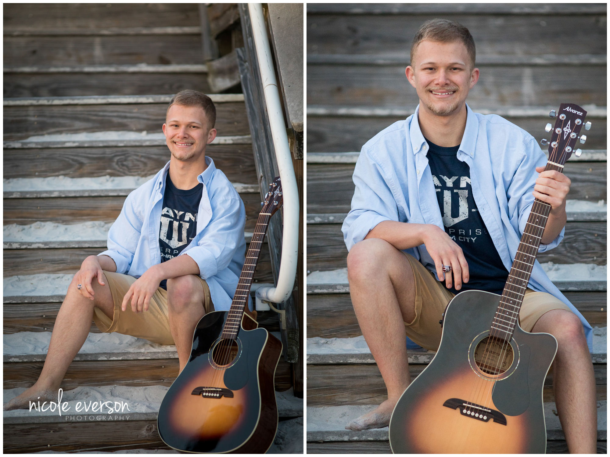 Seaside senior beach pictures