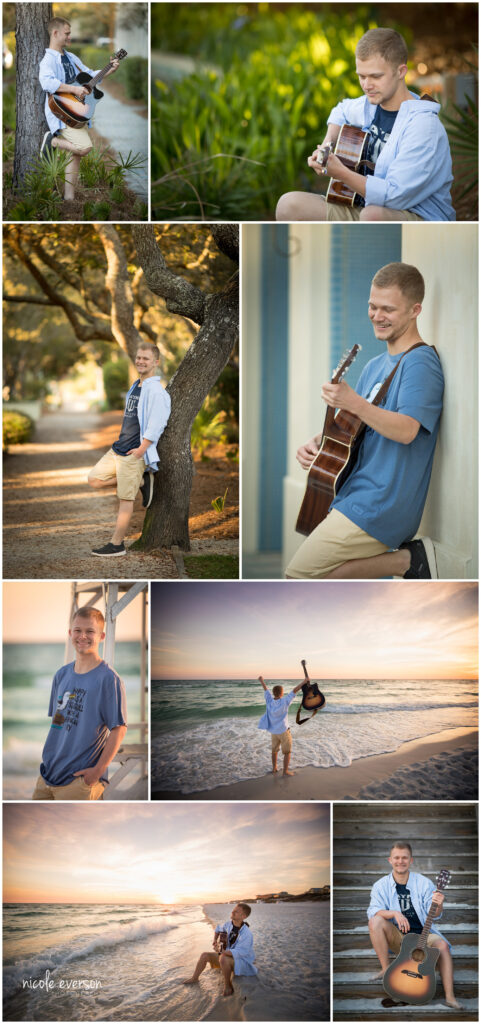 Seaside senior beach pictures