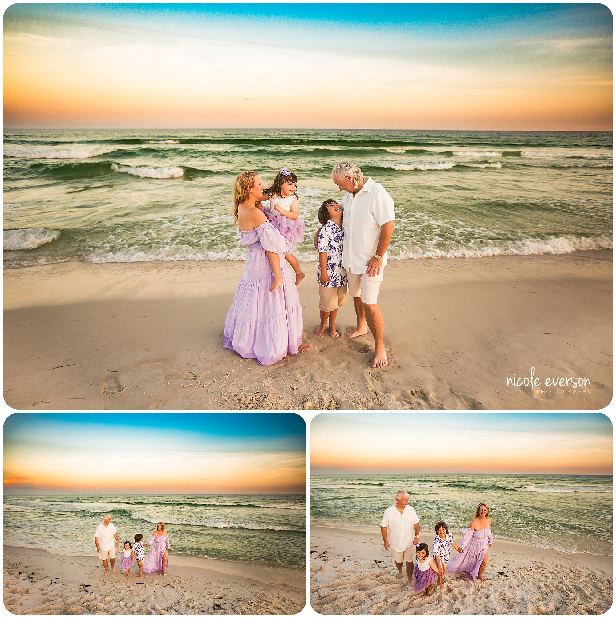 family beach photos by Nicole Everson Photography
