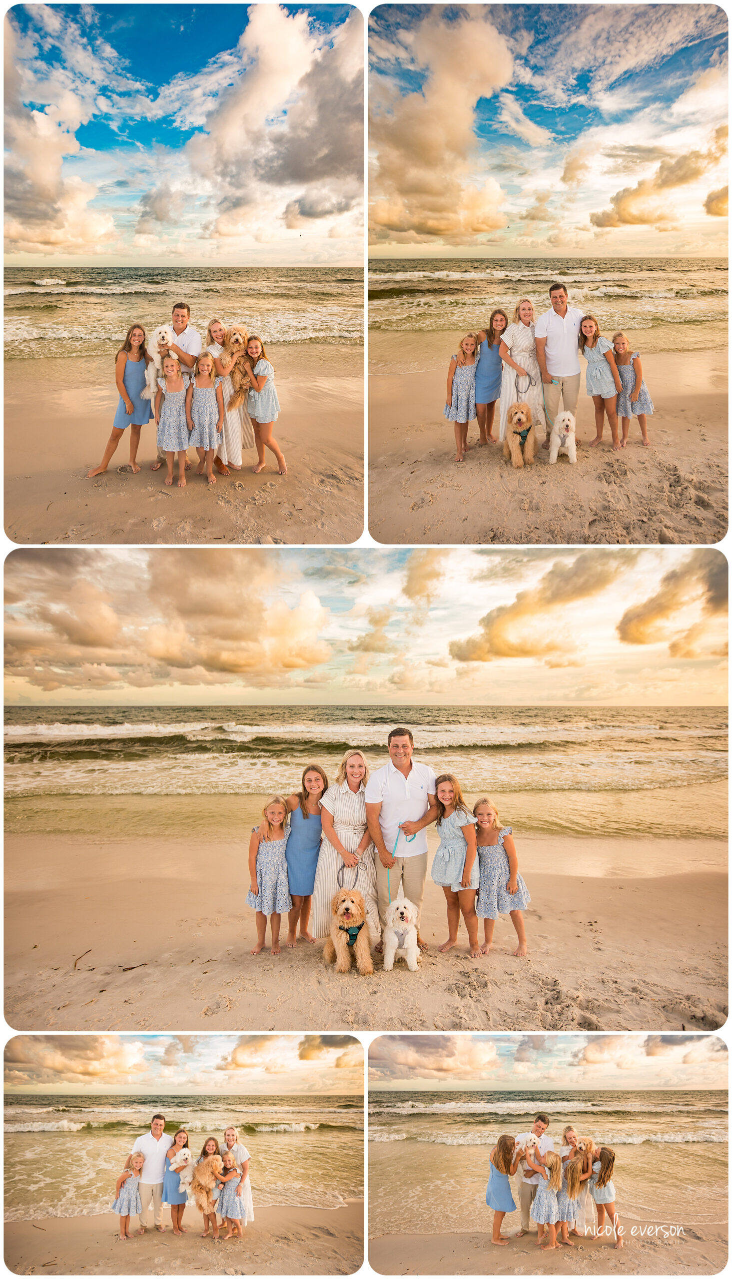sunset family beach photographer